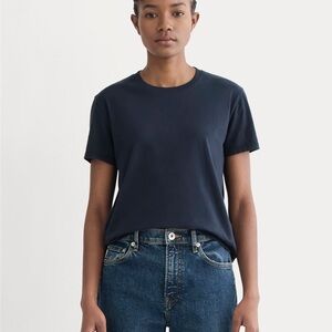 Everlane Box-Cut Tee in Navy